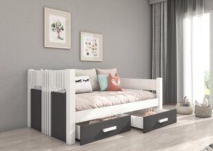 Lastevoodi Adrk Furniture Bibi, valge/hall цена и информация | Детские кровати | hansapost.ee