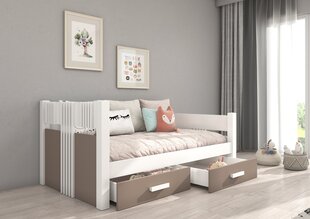 Детская кровать ADRK Furniture Bibi, белый/коричневый цвет цена и информация | Детские кровати | hansapost.ee