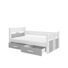 Детская кровать ADRK Furniture Bibi, белый/серый цвет цена и информация | Детские кровати | hansapost.ee