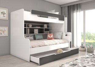 Детская кровать ADRK Furniture Harell, белый/серый цвет цена и информация | Детские кровати | hansapost.ee