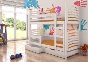Lastevoodi Adrk Furniture Osuna, valge цена и информация | Детские кровати | hansapost.ee