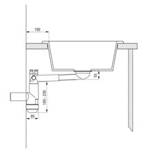 Deante гранитная кухонная мойка Deante Eridan ZQE G103, Graphite цена и информация | Раковины на кухню | hansapost.ee