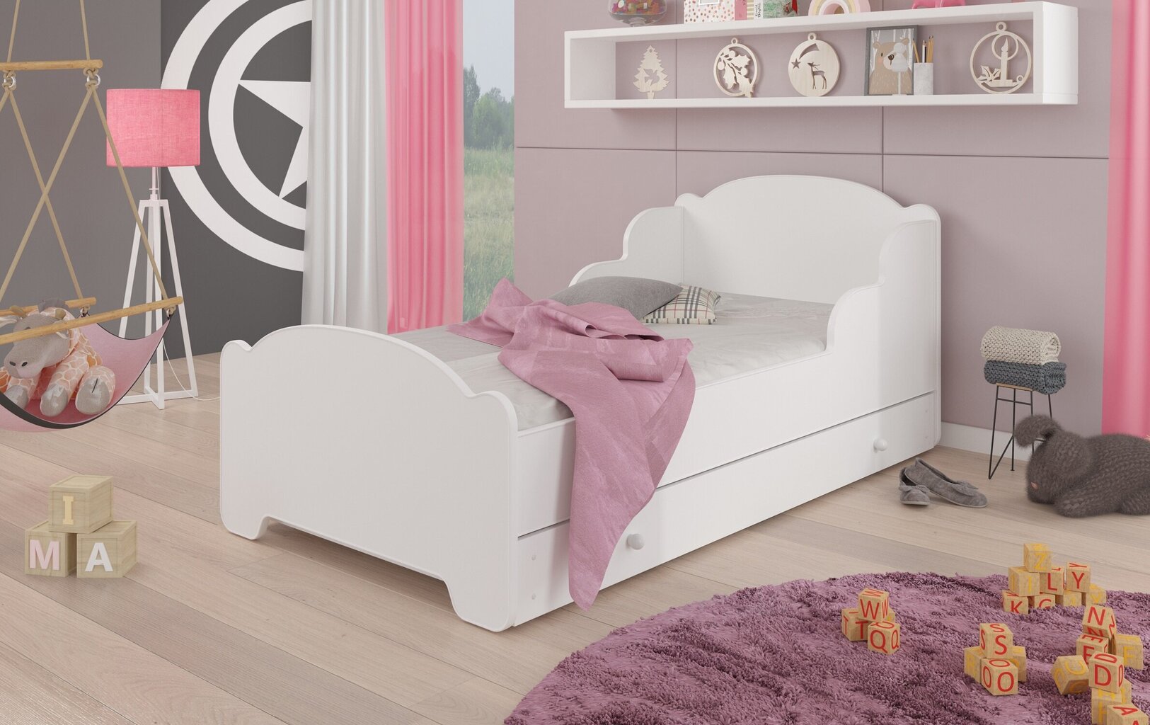 Lastevoodi Adrk Furniture Amadis, valge цена и информация | Lastevoodid | hansapost.ee