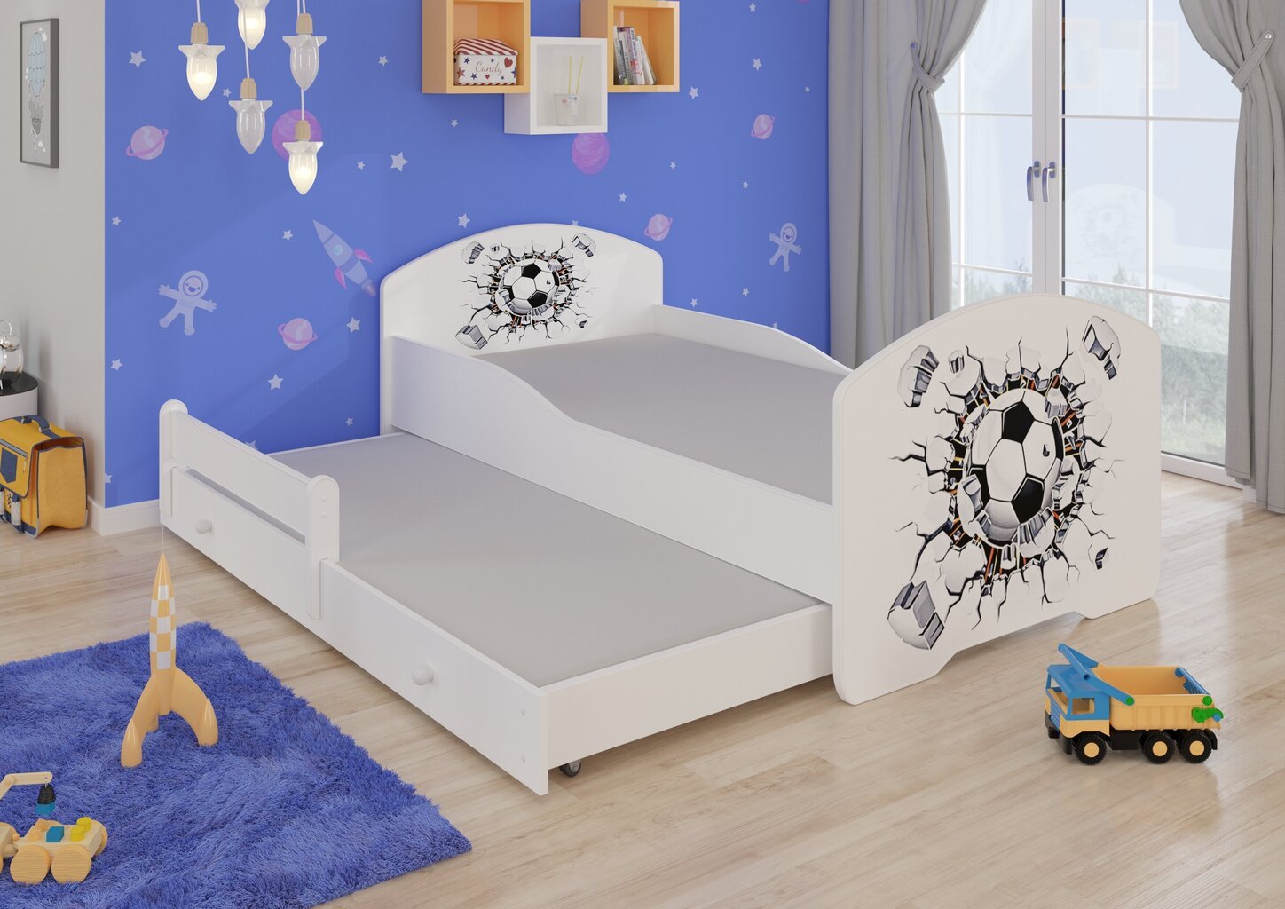 Lastevoodi Adrk Furniture Pepe II, valge hind ja info | Lastevoodid | hansapost.ee