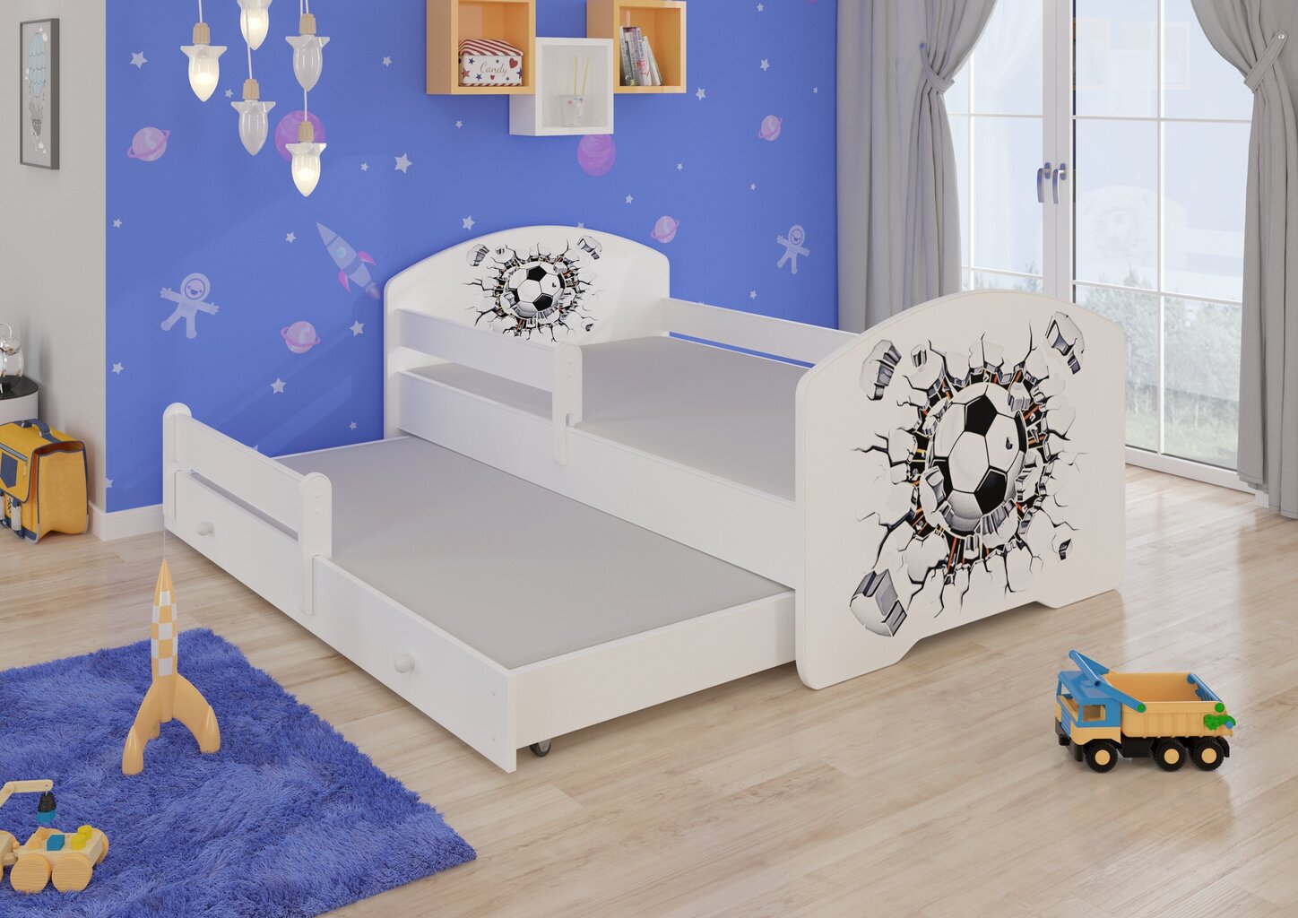 Lastevoodi Adrk Furniture Pepe II, valge hind ja info | Lastevoodid | hansapost.ee