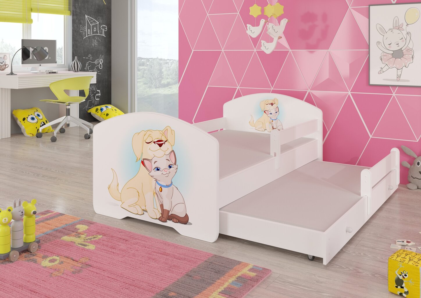 Lastevoodi Adrk Furniture Pepe II, valge hind ja info | Lastevoodid | hansapost.ee