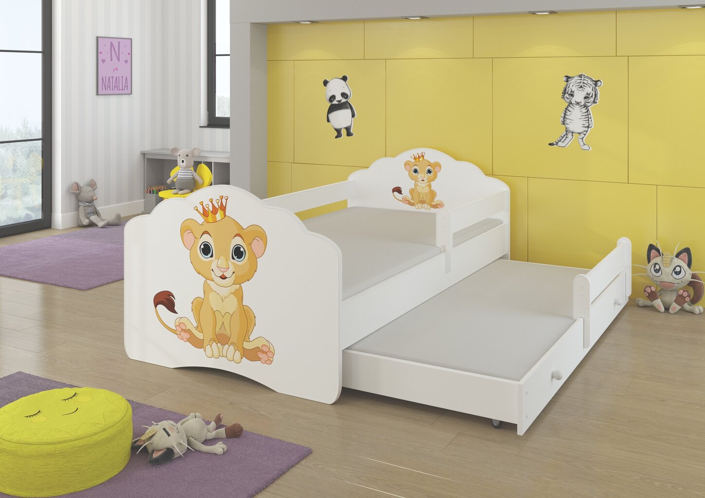 Lastevoodi Adrk Furniture Casimo II, valge hind ja info | Lastevoodid | hansapost.ee