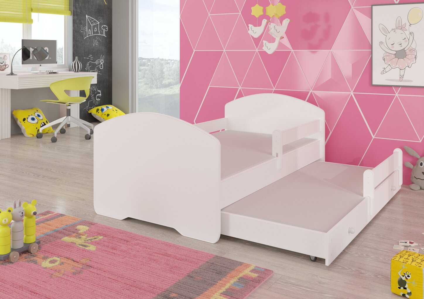 Lastevoodi Adrk Furniture Pepe II, valge hind ja info | Lastevoodid | hansapost.ee