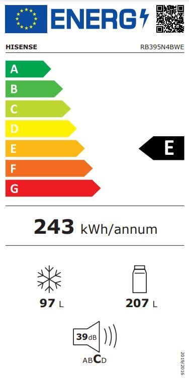 Hisense RB395N4BWE цена и информация | Külmkapid-külmikud | hansapost.ee