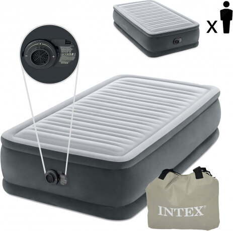 Intex Air mattress 191x99cm with pump DELUXE 64412ND цена и информация | Täispuhutavad madratsid ja mööbel | hansapost.ee