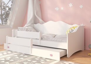 Lastevoodi Adrk Furniture Emka II, valge/roosa цена и информация | Детские кровати | hansapost.ee