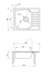 Мойка для кухни Deante Soul ZEO 311A, декор цена и информация | Раковины на кухню | hansapost.ee