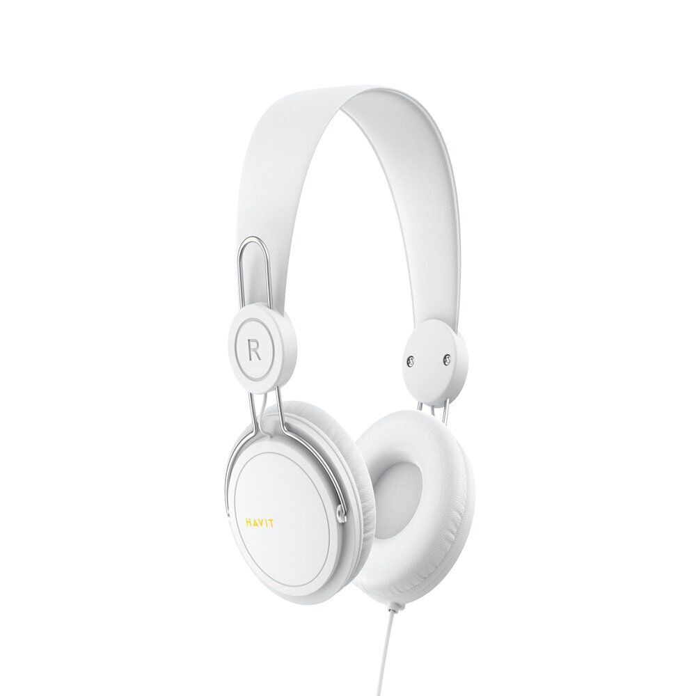 HAVIT wired headphones HV-H2198D on-ear white цена и информация | Kõrvaklapid | hansapost.ee