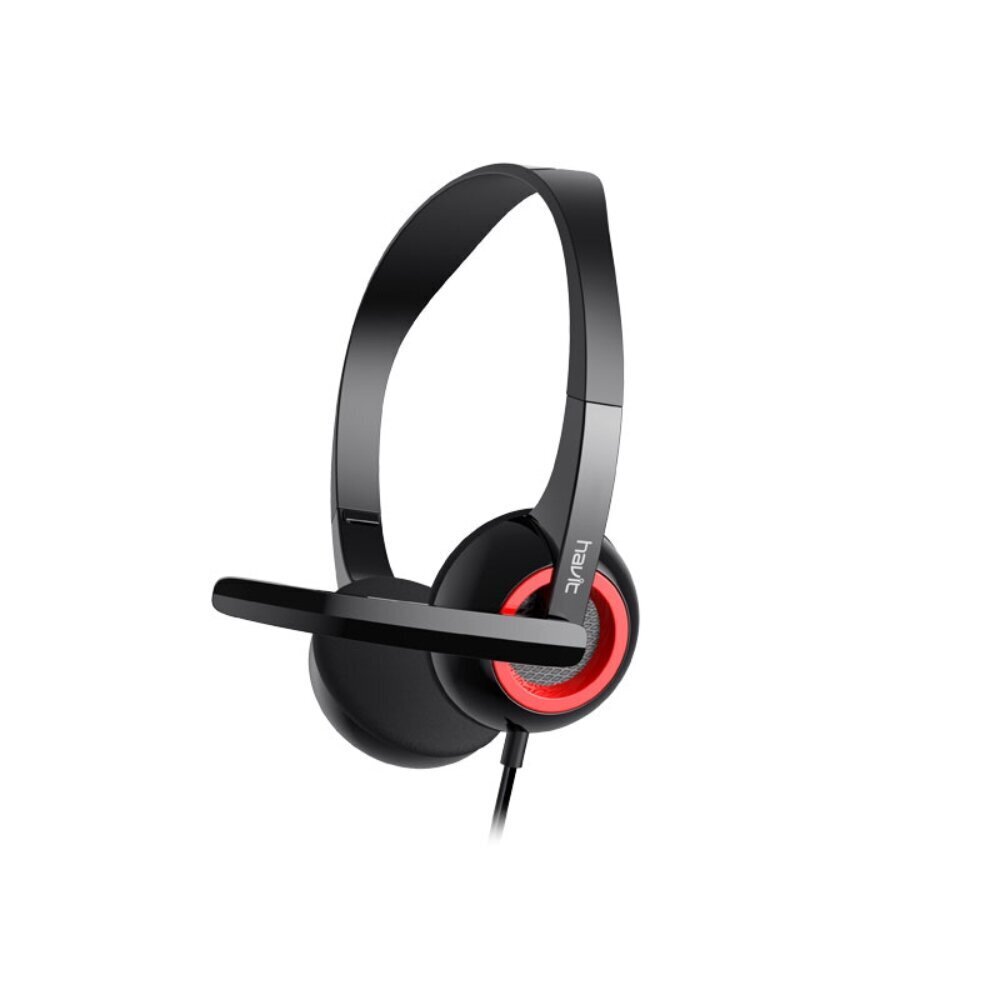 HAVIT wired headphones H202d on-ear with microphone black цена и информация | Kõrvaklapid | hansapost.ee