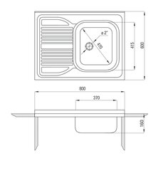 Кухонная мойка Deante Tango ZM6 311L, левая, decor  цена и информация | Раковины на кухню | hansapost.ee