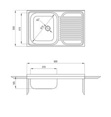 Köögivalamu Deante Tango ZM5 011P, satin price and information | Kitchen sinks | hansapost.ee