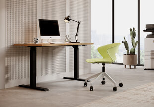 Письменный стол регулируемой высоты ADRK Furniture Mallo, коричневый цена и информация | Компьютерные, письменные столы | hansapost.ee