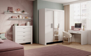 Шкаф ADRK Furniture Cesiro 3-дверный, белый цвет цена и информация | Шкафы | hansapost.ee