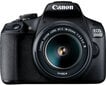 Canon EOS 2000D + 18-55mm III Kit, must цена и информация | Fotoaparaadid | hansapost.ee