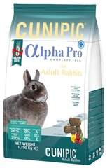 Toit küülikutele Cunipic Alpha Pro Adult, 1,75 kg price and information | Food for small animals | hansapost.ee