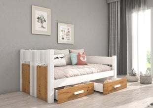 Lastevoodi Adrk Furniture Bibi, valge/pruun цена и информация | Детские кровати | hansapost.ee