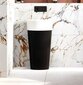 Jalaga kraanikauss Besco Uniqa Black&White, Klik-klak Chrome'iga цена и информация | Vannitoa valamud, kraanikausid | hansapost.ee