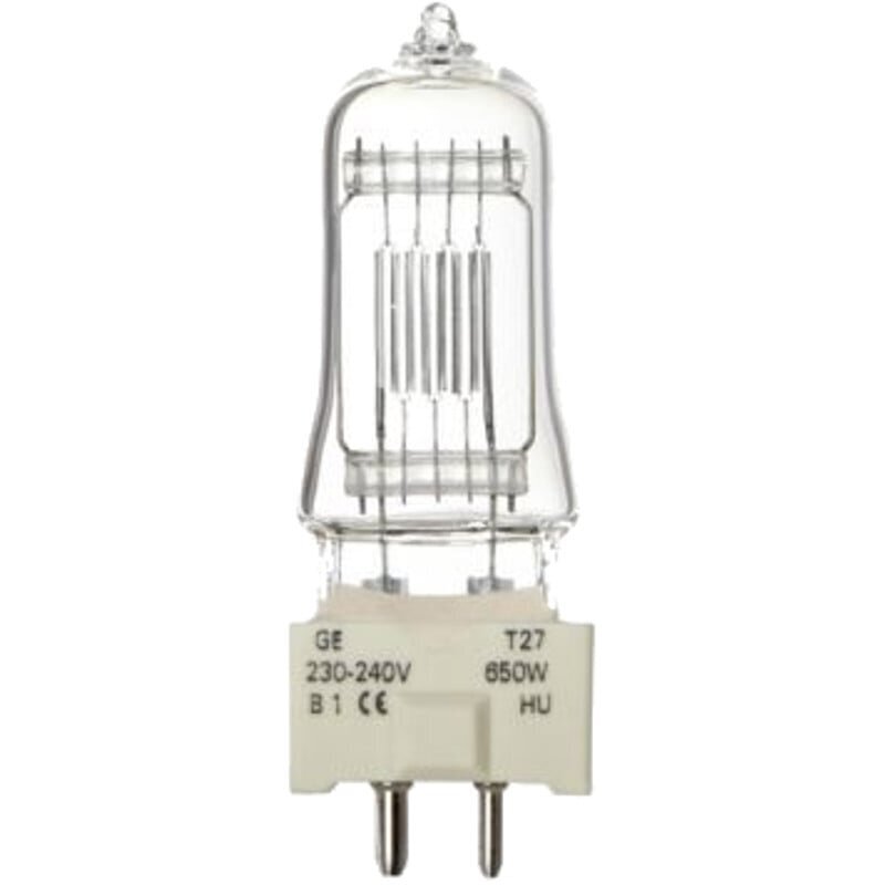 Halogeenlamp General Electric T27 230V/650W GY-9.5 600h 3050K hind ja info | Muusikainstrumentide tarvikud | hansapost.ee