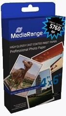 Бумага для фотографий 100x150mm 50л 220г MRINK104 MEDIARANGE цена и информация | Тетради и бумажные товары | hansapost.ee