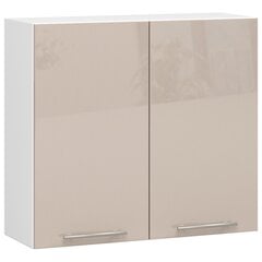 Кухонный шкаф Akord Oliwia W80, белый/коричневый цвет цена и информация | Кухонные шкафчики | hansapost.ee