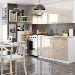 Кухонный шкаф Akord Oliwia W80, белый/коричневый цвет цена и информация | Кухонные шкафчики | hansapost.ee