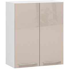 Кухонный шкаф Akord Oliwia W60, белый/коричневый цвет цена и информация | Кухонные шкафчики | hansapost.ee
