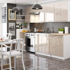 Кухонный шкаф Akord Oliwia W30, белый/коричневый цвет цена и информация | Кухонные шкафчики | hansapost.ee