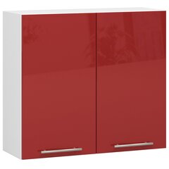 Кухонный шкаф Akord Oliwia W80, белый/красный цвет цена и информация | Кухонные шкафчики | hansapost.ee