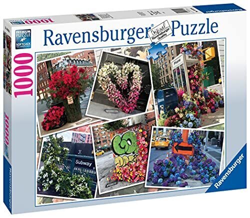 Pusle lilled Ravensburger, 1000 tk hind ja info | Pusled lastele ja täiskasvanutele | hansapost.ee