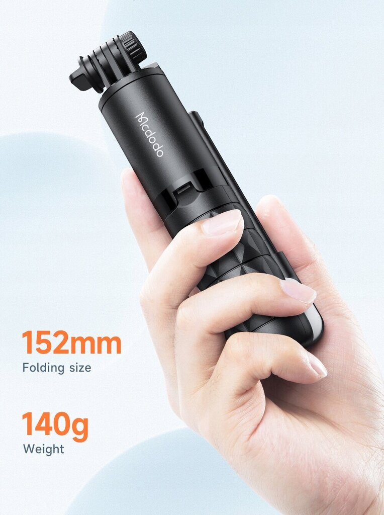 Selfie stick telefonile Mcdodo Tripod Bluetooth statiiv SS-1781 must цена и информация | Selfie pulgad | hansapost.ee