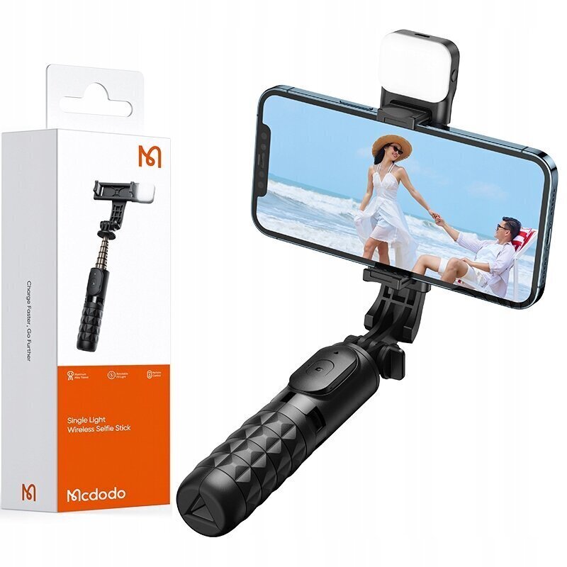 Selfie stick telefonile Mcdodo Tripod Bluetooth statiiv SS-1781 must цена и информация | Selfie pulgad | hansapost.ee