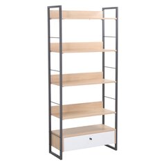 Riiul Study 70x30xH159cm, tamm/valge price and information | Shelves | hansapost.ee