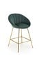 2-tooli komplekt H112, roheline/kuldne hind ja info | Köögitoolid, söögitoolid | hansapost.ee
