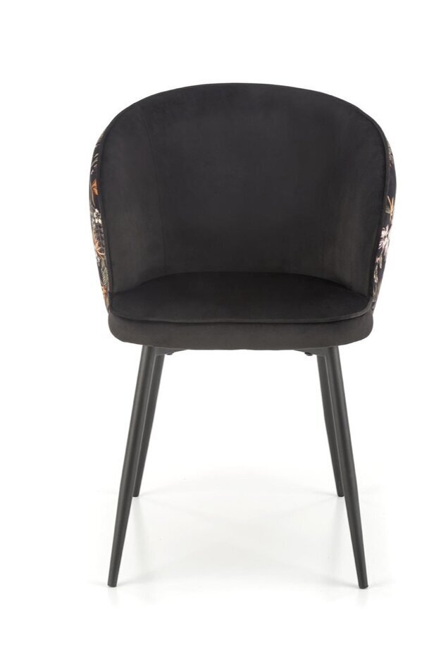 2-tooli komplekt K506, must/värviline цена и информация | Köögitoolid, söögitoolid | hansapost.ee