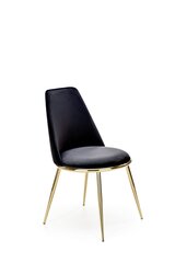 2-tooli komplekt K460, must/kuldne цена и информация | Стулья для кухни и столовой | hansapost.ee