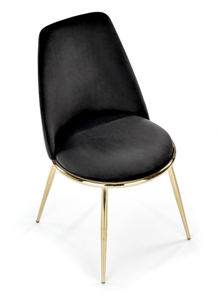 2-tooli komplekt K460, must/kuldne hind ja info | Köögitoolid, söögitoolid | hansapost.ee