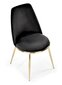 2-tooli komplekt K460, must/kuldne цена и информация | Köögitoolid, söögitoolid | hansapost.ee