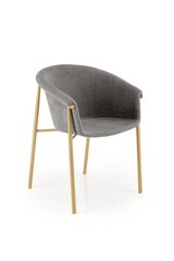Комплект из 2 стульев K489, серый/золотой цвет цена и информация | Стулья для кухни и столовой | hansapost.ee