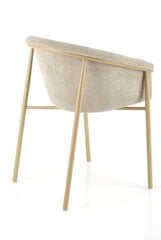 Комплект из 2-х стульев К489, бежевый/золотой цвет цена и информация | Стулья для кухни и столовой | hansapost.ee