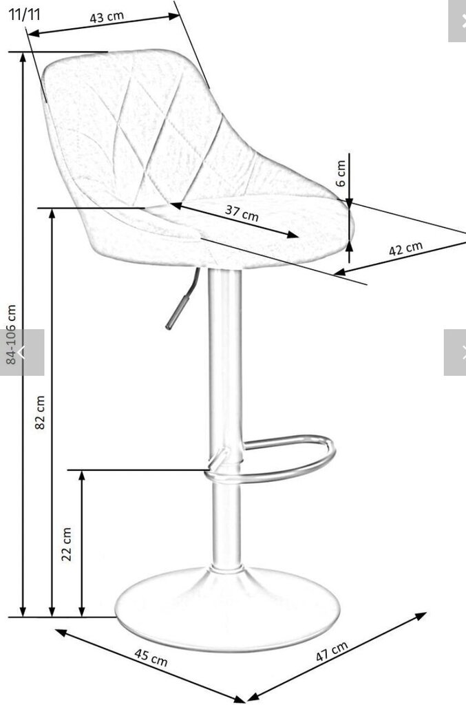 2-tooli komplekt H101, pruun/must цена и информация | Köögitoolid, söögitoolid | hansapost.ee