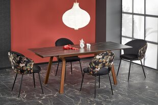 Обеденный стол Lozano, черный/коричневый цвет цена и информация | Кухонные и обеденные столы | hansapost.ee