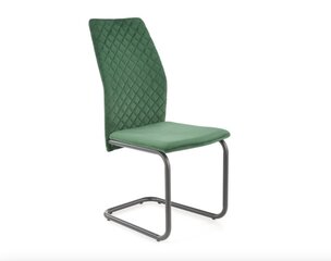 4-tooli komplekt K444, roheline/must hind ja info | Köögitoolid, söögitoolid | hansapost.ee