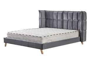 Кровать Scandino 160х200 см, серая цена и информация | Кровати | hansapost.ee