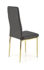 Комплект из 4-х стульев K501, черный/золотой цвет цена и информация | Стулья для кухни и столовой | hansapost.ee
