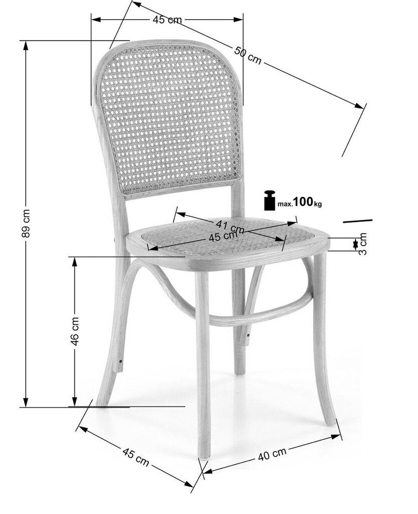 2-tooli komplekt Halmar K503, beež hind ja info | Köögitoolid, söögitoolid | hansapost.ee